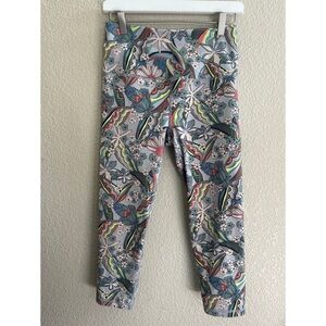 Victoria’s Secret Sport VSX Knockout Gray Floral Leggings Women’s Medium